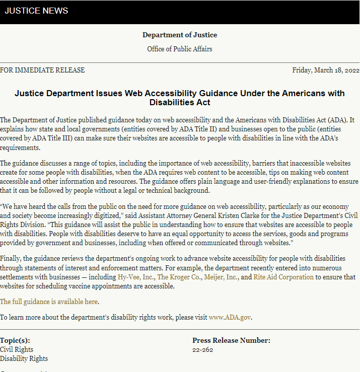 Americans with Disabilities Act